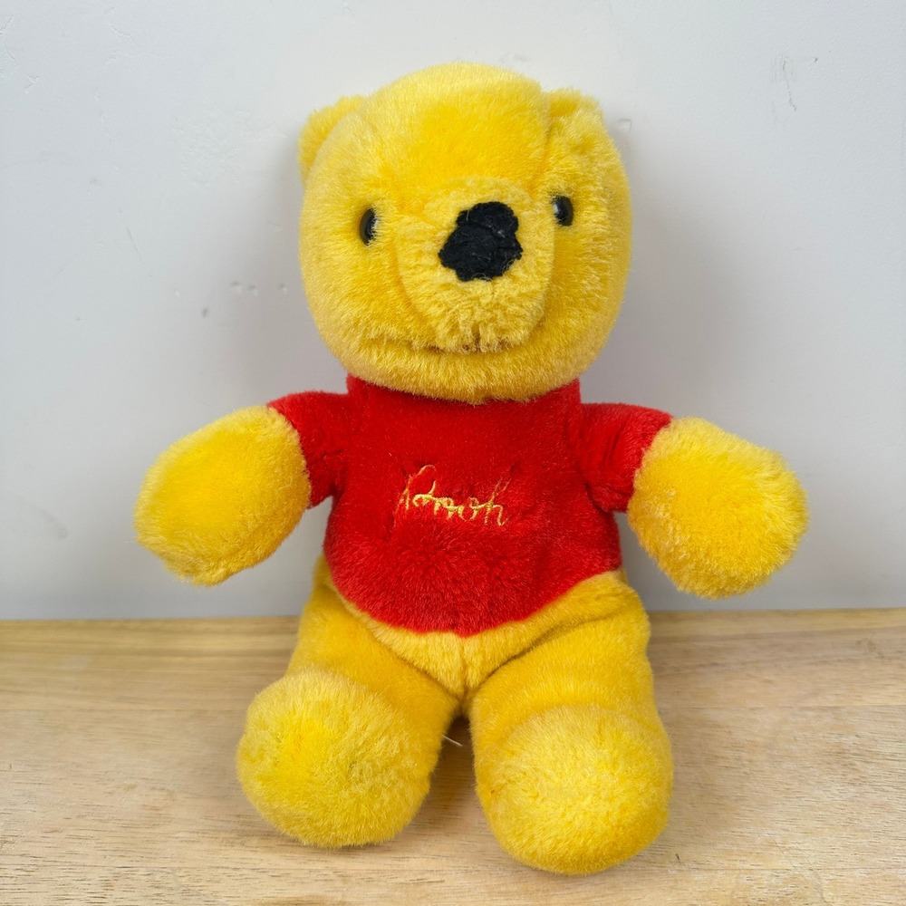 Vintage Sears GUND Walt Disney Company Winnie The Pooh‎ Red Sweater Plush 1980s